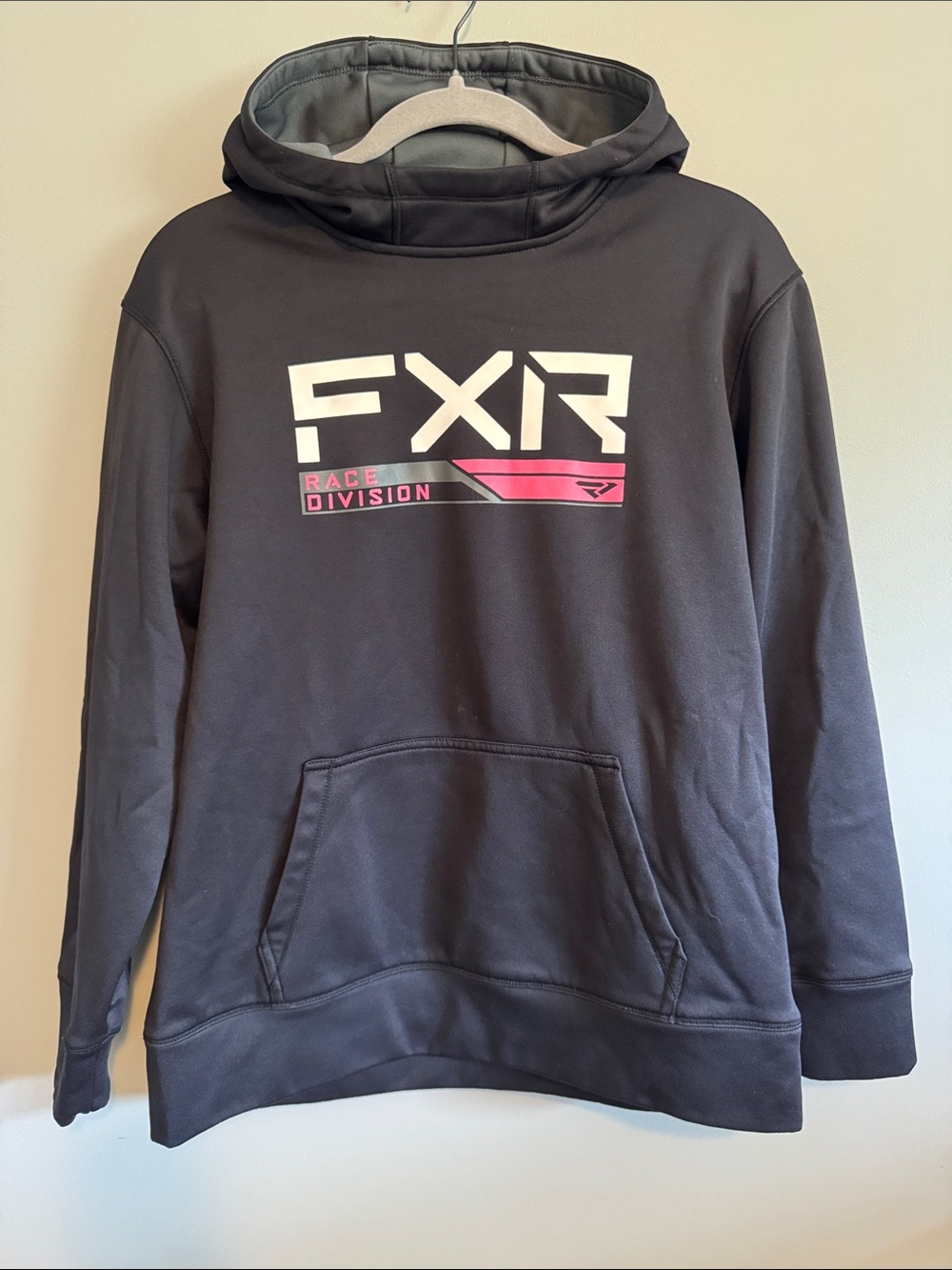 FXR Race Division Black Hooded Pullover Sweatshirt